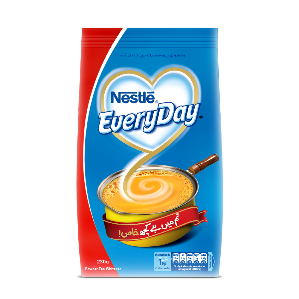 NESTLE EVERYDAY MILK POWDER TEA MIX POUCH 230 GM