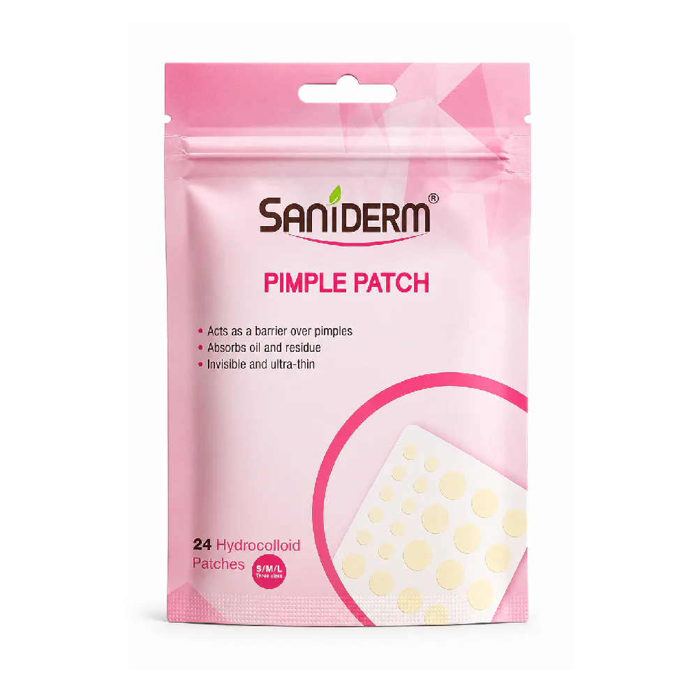 SANIDERM PIMPLE PATCH HYDROCOLLOID 24 PCS
