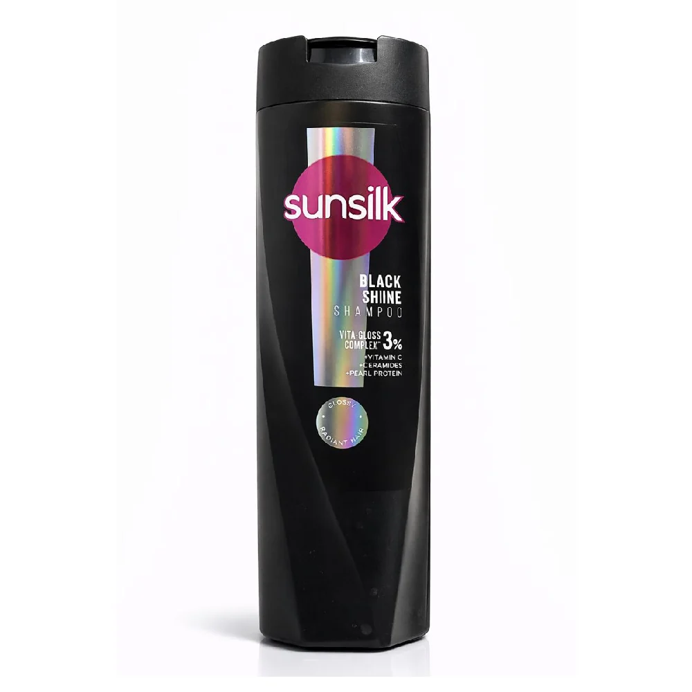 SUNSILK SHAMPOO BLACK SHINE SUPER MIX 360 ML