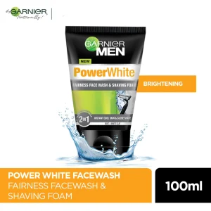 GARNIER MEN POWER WHITE 2IN1 FAIRNESS FACE WASH 100ML