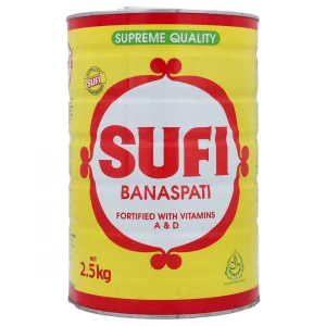 SUFI BANASPATI GHEE TIN 2.5 KG