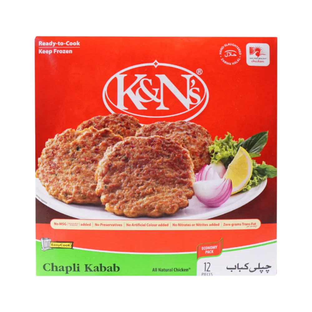 K & N CHAPLI KABAB 12 PCS 900 GM