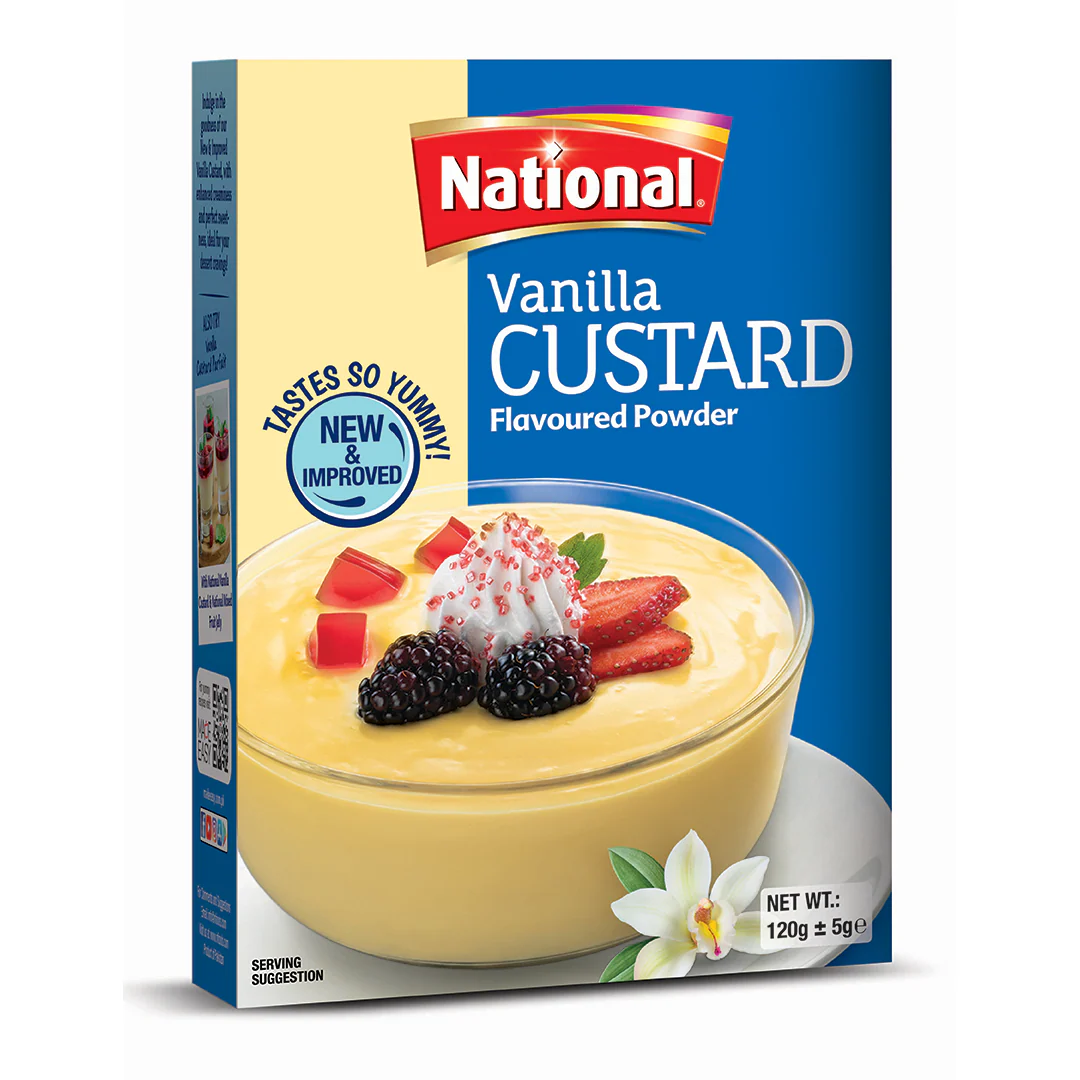 NATIONAL VANILLA CUSTARD POWDER 120 GM