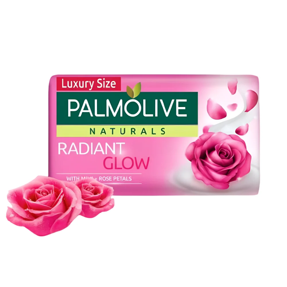 PALMOLIVE SOAP RADIANT GLOW ROSE PETALS 165 GM