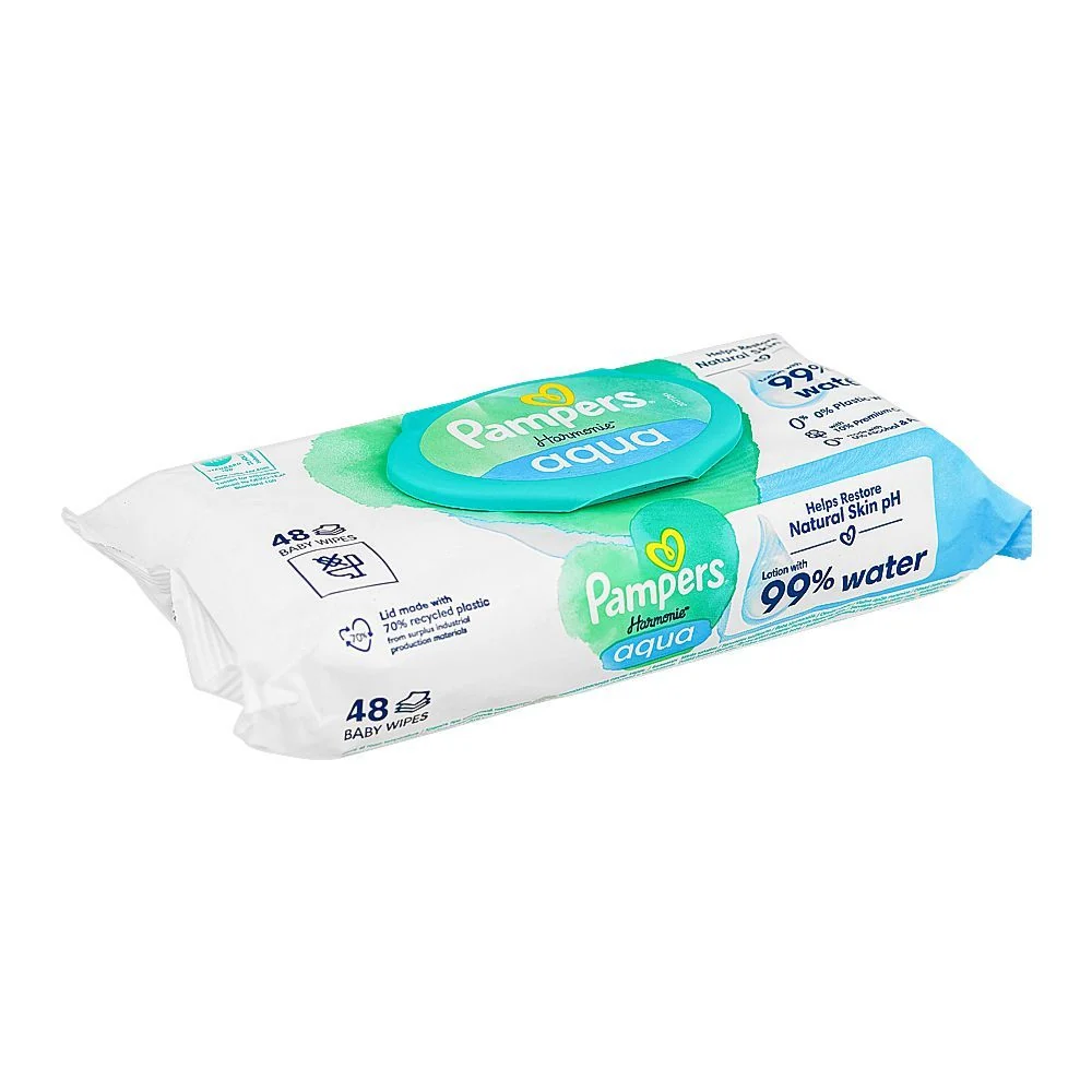 PAMPERS BABY WIPES HARMONIE AQUA 48 PC