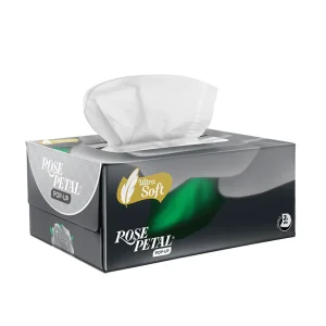 ROSE PETAL TISSUE POP UP ULTRA SOFT BLACK 150X2PLY