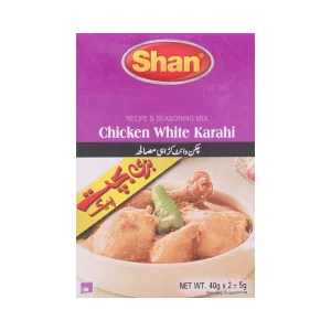 SHAN CHICKEN WHITE KARAHI MASALA DOUBLE PACK 2X40 GM