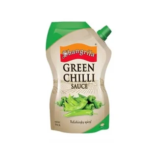SHANGRILA SAUCE GREEN CHILLI POUCH 400 GM