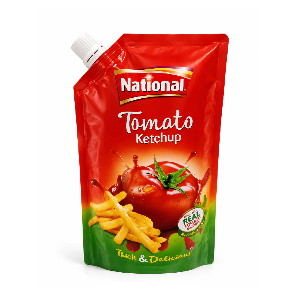 NATIONAL TOMATO KETCHUP POUCH 400 GM